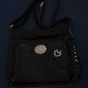 Brighton black patent leather bag